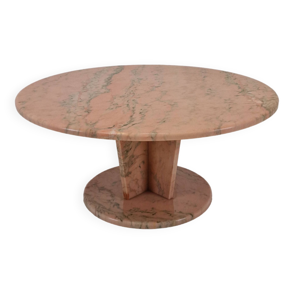Table basse ou d’appoint ronde en marbre italien