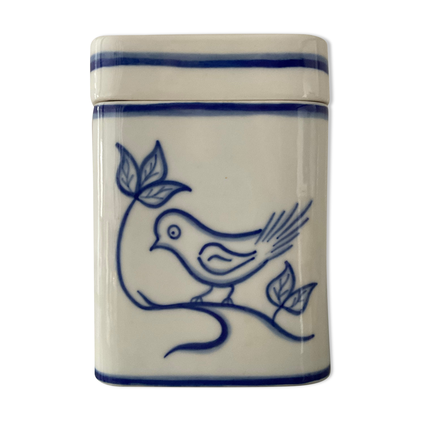 Vintage porcelain pot 70s