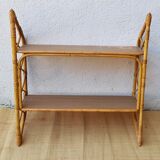 60s rattan shelf