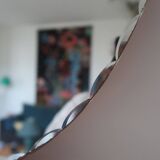 Vintage bevelled oval mirror