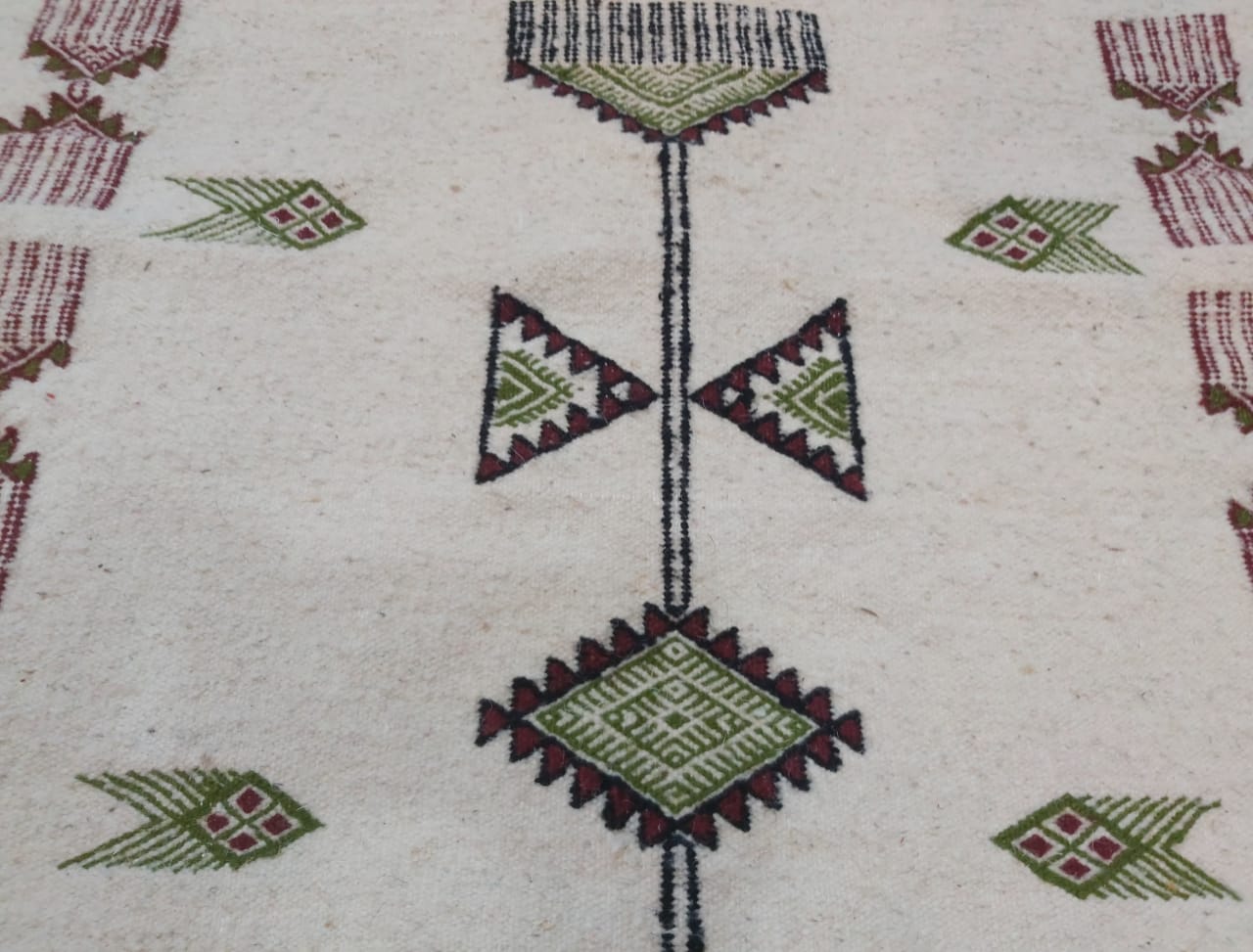 Multicolored handmade kilim carpets