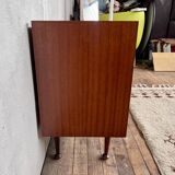Teak chest of drawers and white Formica drawers - 1970s