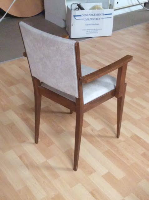 Bedroom armchair in wood and skaî