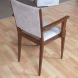 Bedroom armchair in wood and skaî