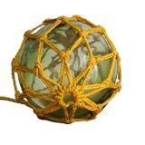 Bouée vintage en verre vert