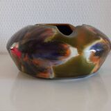 Ricard enameled ceramic ashtray signed
