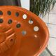 Orange tractor stool Pivoting mower Etienne Fermigier mirima 70