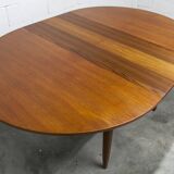 1968 transformable teak table in impeccable condition
