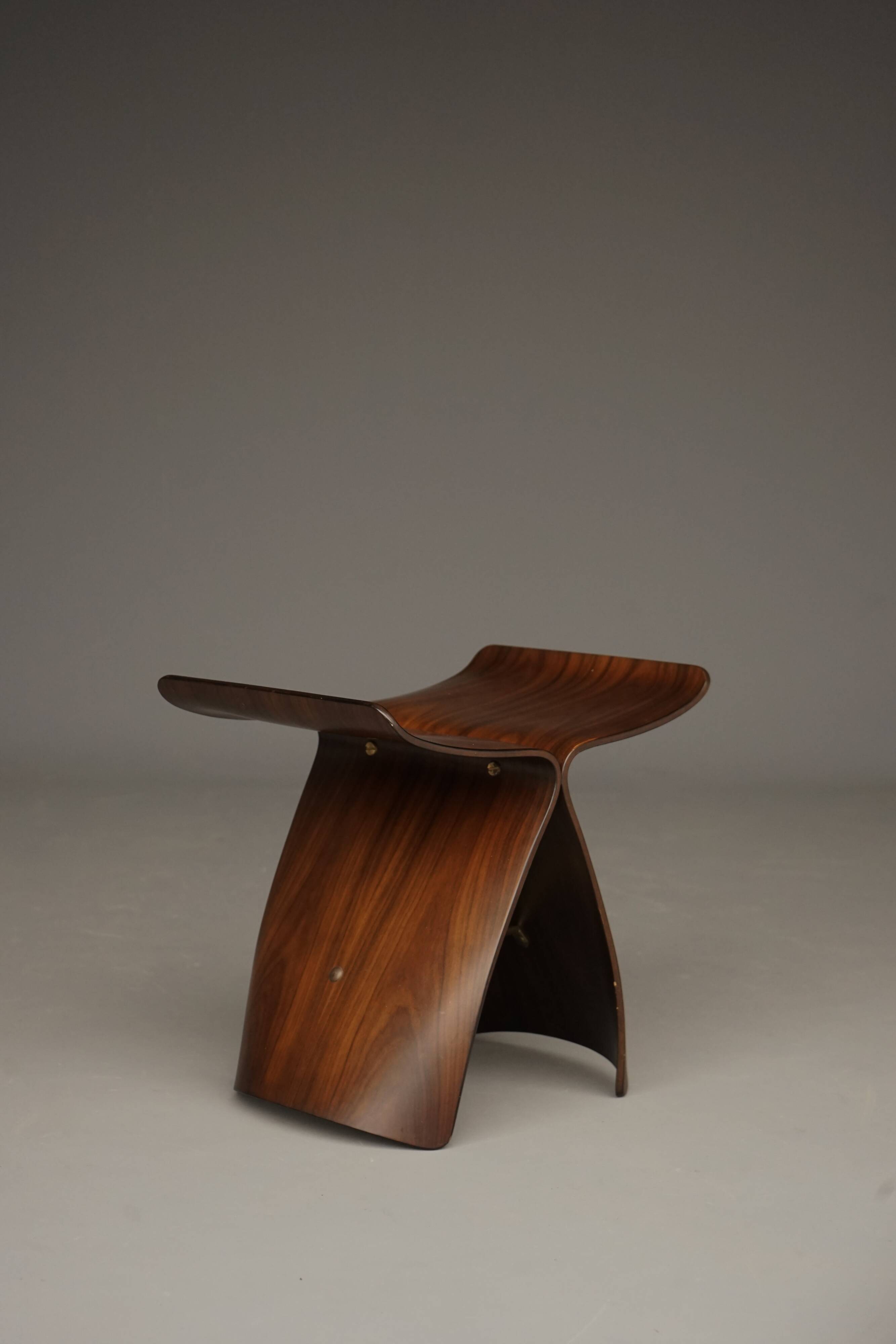 Plywood Butterfly Stool by Yori Yanagi for Tendo Mokko, 1970s