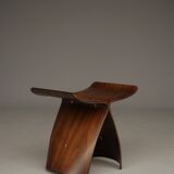 Tabouret papillon en contreplaqué par Sori Yanagi pour Tendo Mokko, années 1970