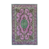 Handmade Vintage Turkish 1980s 175 cm x 278 cm Pink Rug