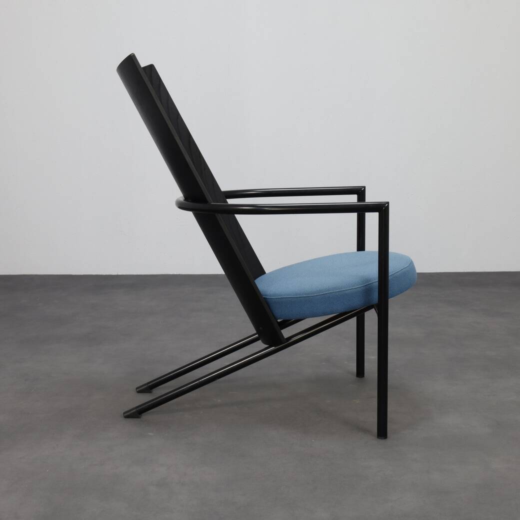 Paire de fauteuils postmodernes, années 1980