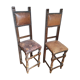 Paire de chaises étroites début XXe