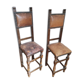 Pair of narrow chairs early 20th century