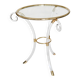 Lucite and gilded brass gueridon Hollywood Regency