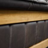 Vintage Mid-Century Modern Danish Brown Leather 3-Seater Sofa, 1970s