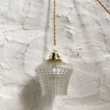 Vintage glass hanging lamp