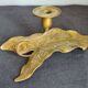 Antique bronze ivy leaf candle holder