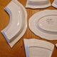 Large display plate with 7 pieces in Greek pottery.
