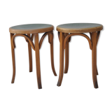 Pair of stools signed Baumann