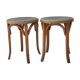 Pair of stools signed Baumann