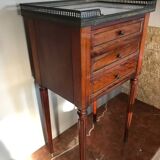 Louis XVI style mahogany bedside table