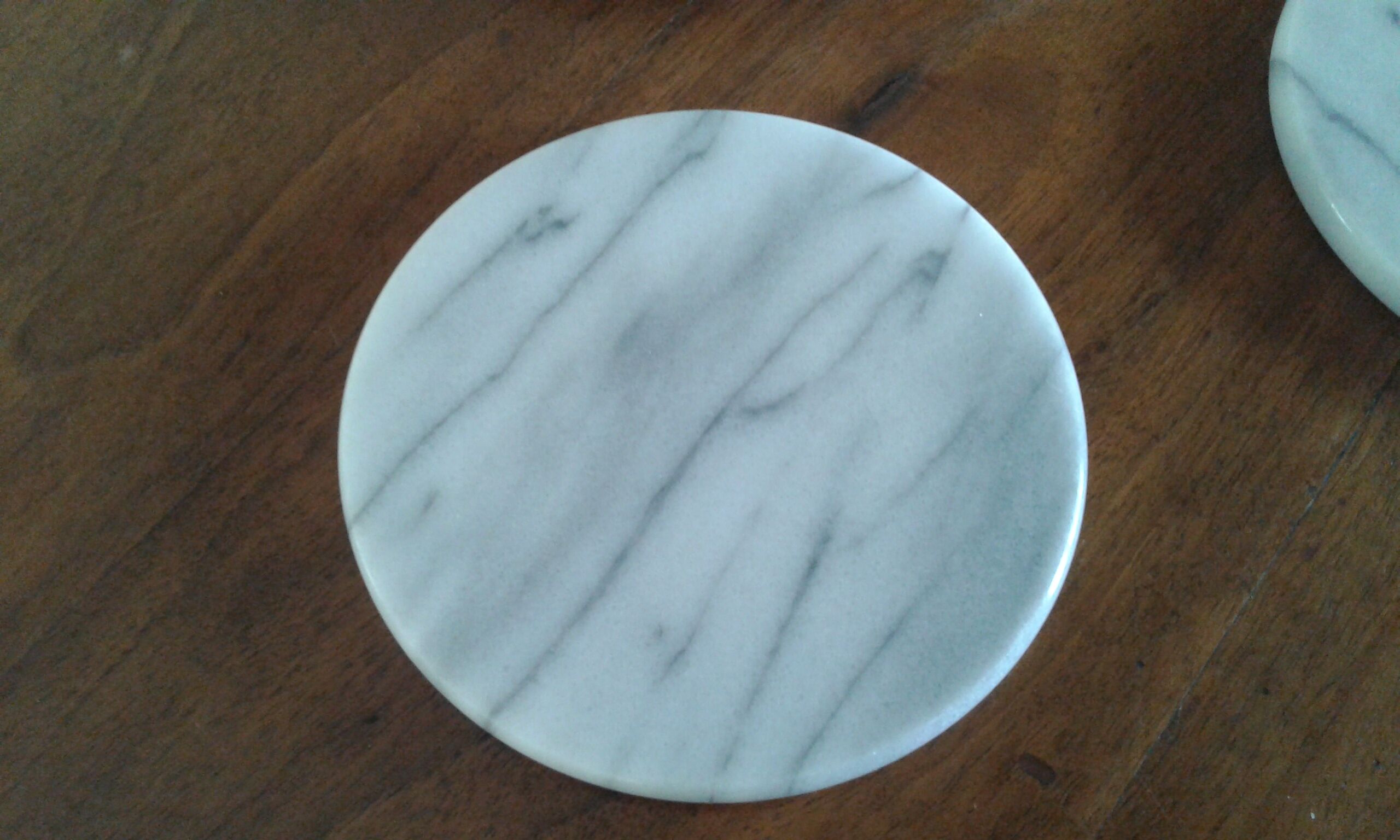 Set under dish and 2 under marble bottle