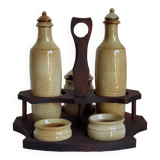 Service à condiments en grès