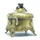 Rococo sugar bowl, silver-plated brass, Poland, early 20th century