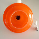 Orange opalin hanging lamp