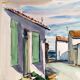 André Duculty (1912-1990) Watercolor on paper "Ile de Ré" Signed lower right and dated 1955