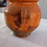 Varnished terracotta pot