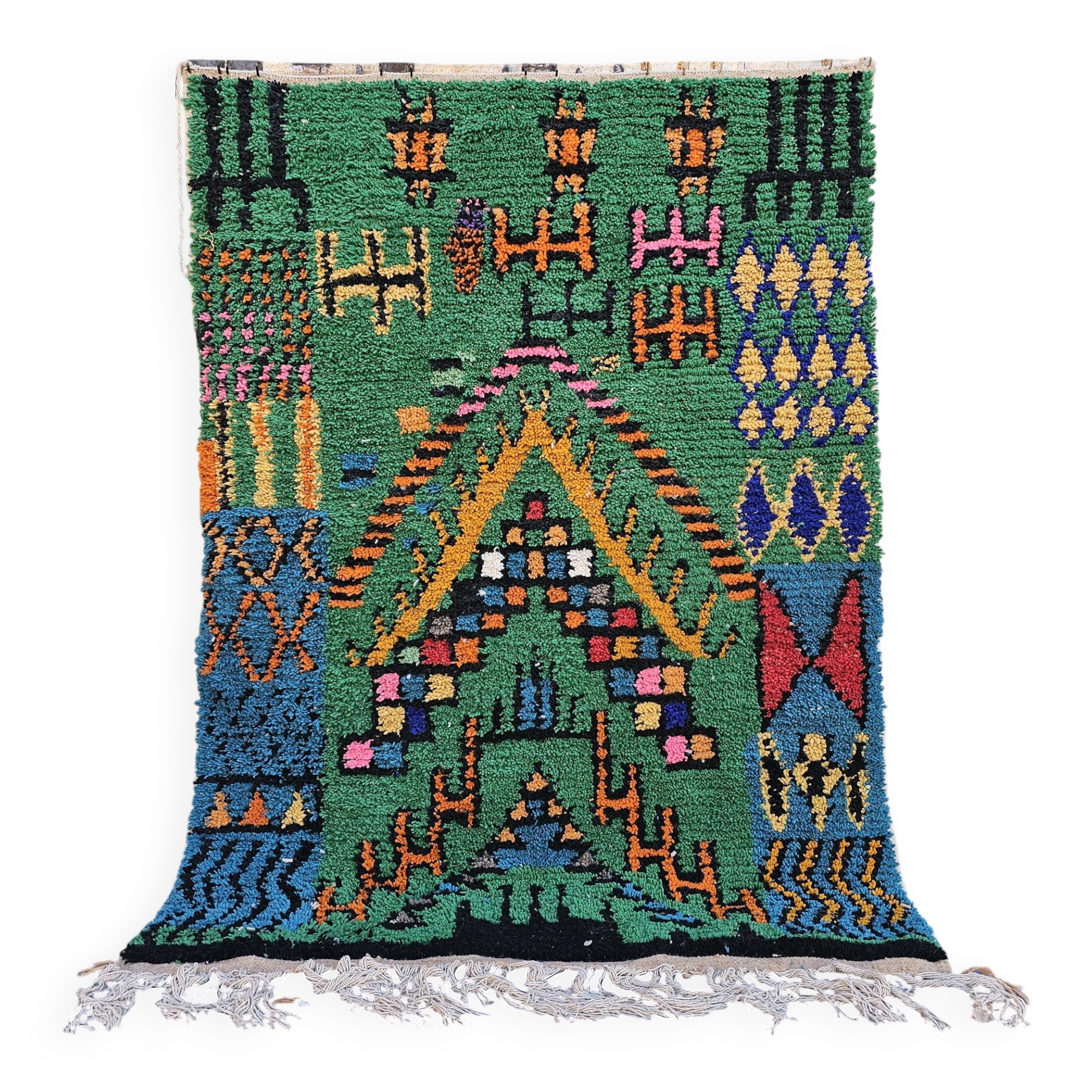 Unique handmade Berber rug 3x2 m