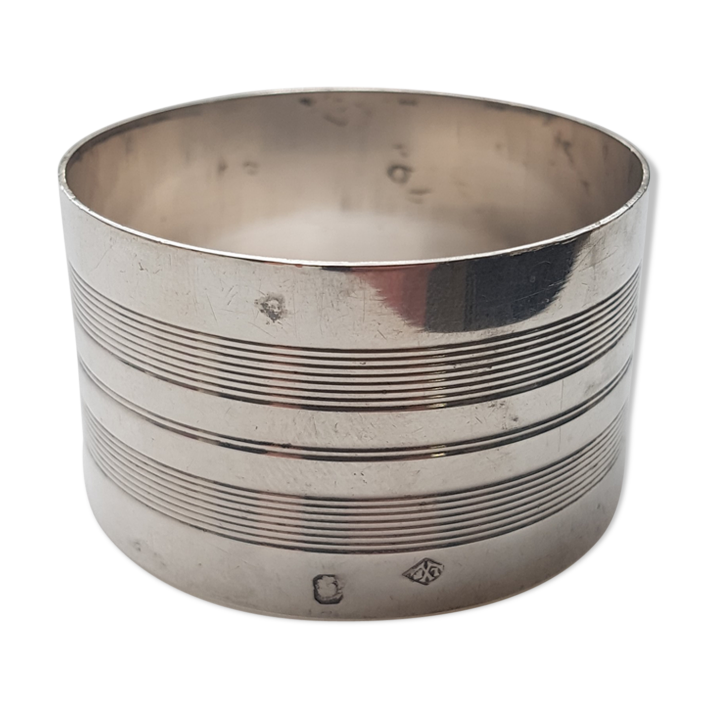 Massive silver towel round 1950s