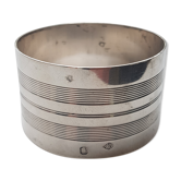 Rond de serviette en argent massif années 1950