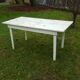 White wood loom table
