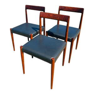 3 chaises lübke palissandre - rio