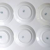 Terre de fer 6 Art Deco flat plates NORMAND model