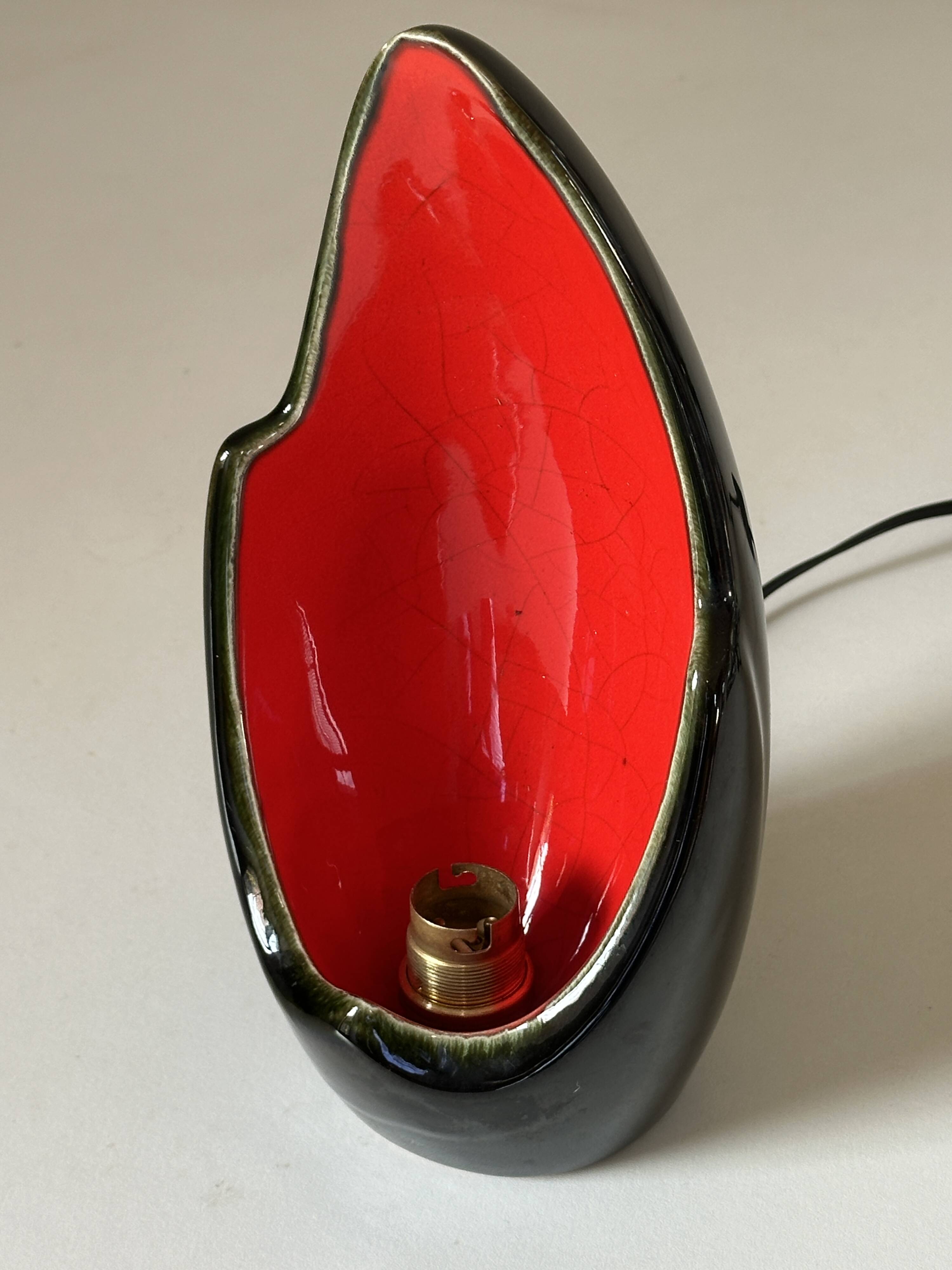 Vintage design ceramic lamp from the 60s