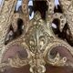 Candle holder church in gilded metal