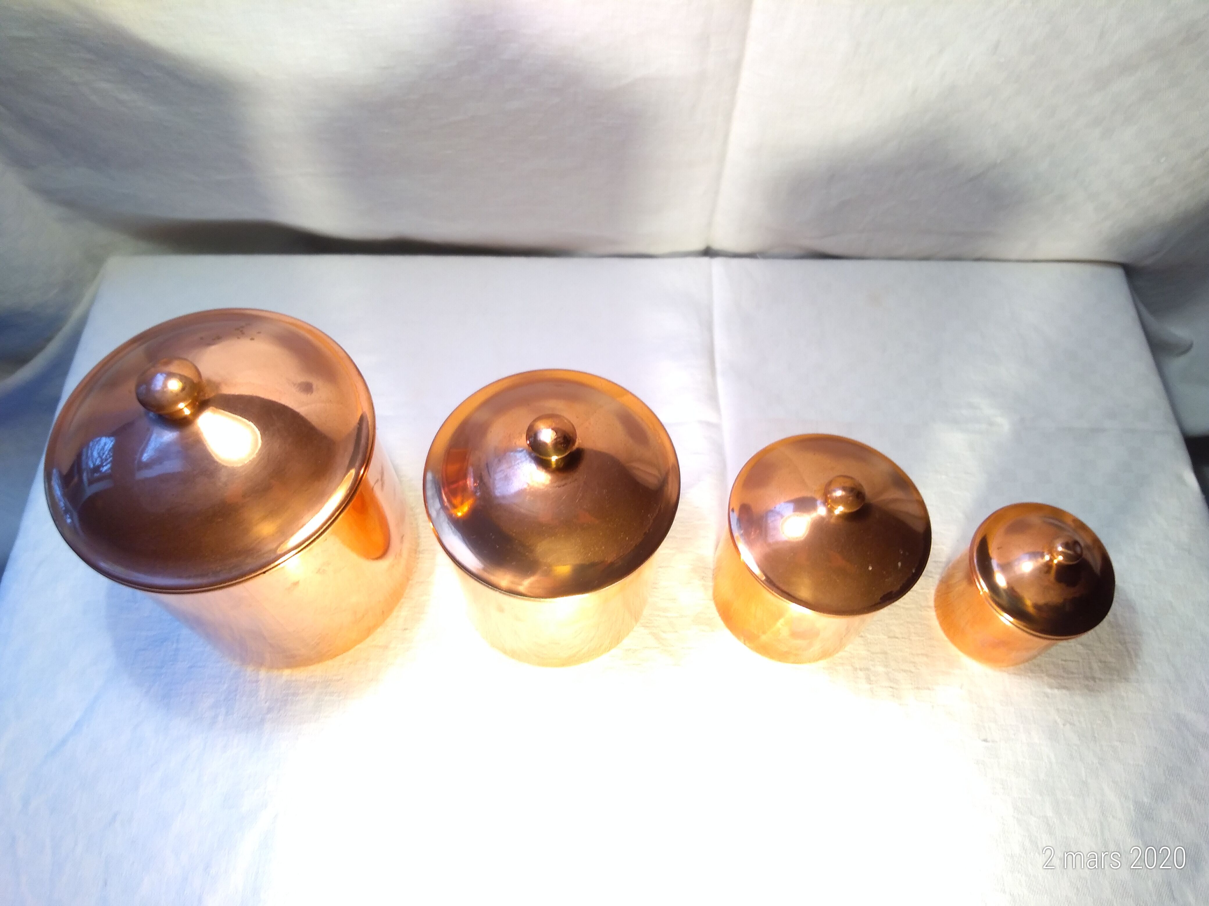 Series 4 copper spice pots