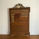 Fine 19th century golden mirror with decorated pediment 115x70