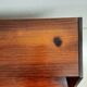 Dresser / chest of drawers and bedside tables - 1960s - faux leather brass