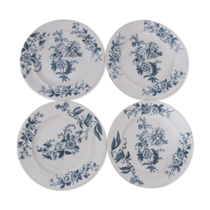 4 assiettes à dessert - longwy