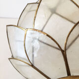Vintage mother-of-pearl petals sconce