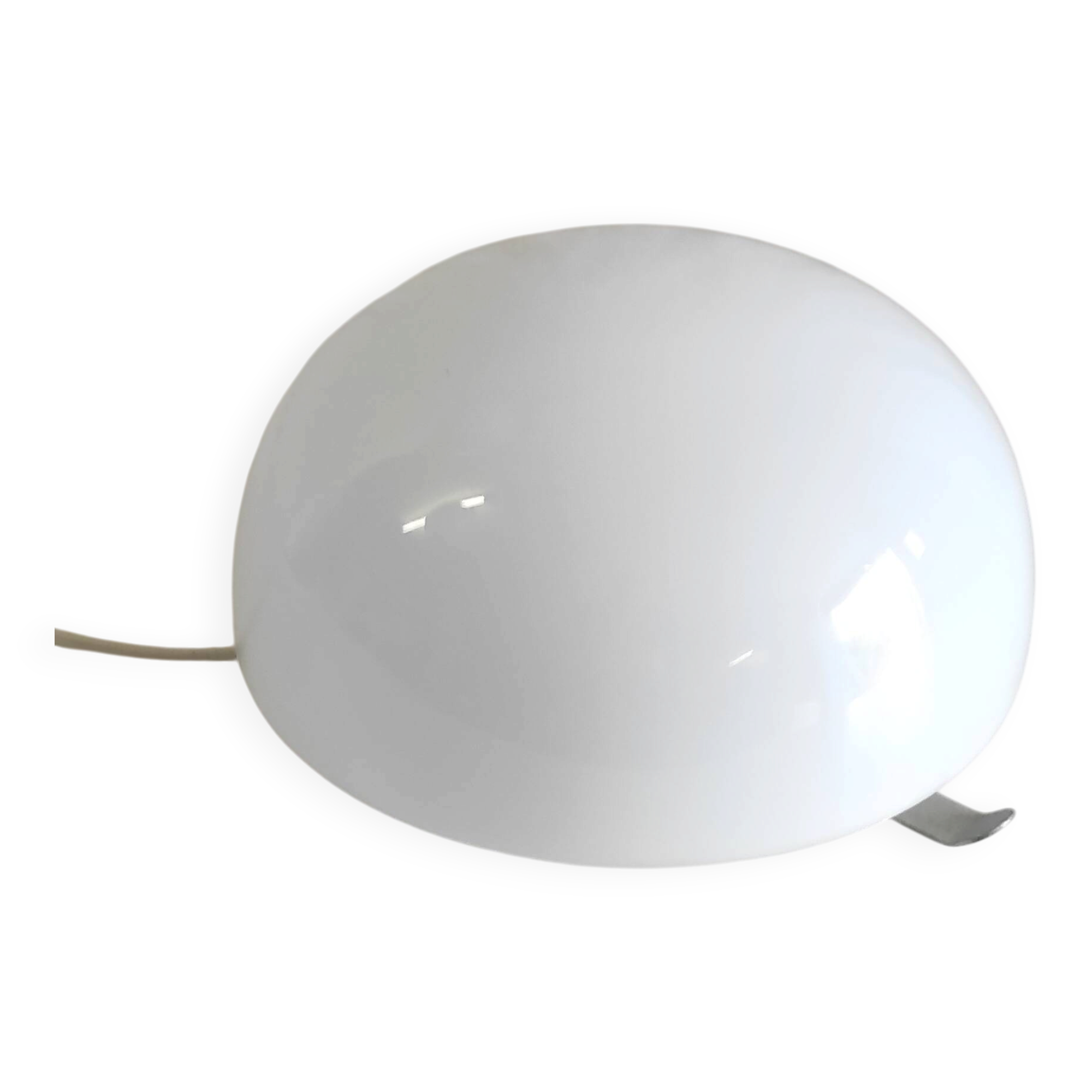 Plafonnier, applique globe opaline - mid. XXeme