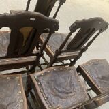 6 chaises de style Renaissance en chêne, XXème siècle
