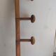 Bamboo wooden wall coat holder 6 hooks