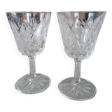 Set of 2 Reims crystal glasses
