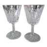 Set of 2 Reims crystal glasses